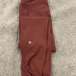 Lululemon leggings high rise zipper